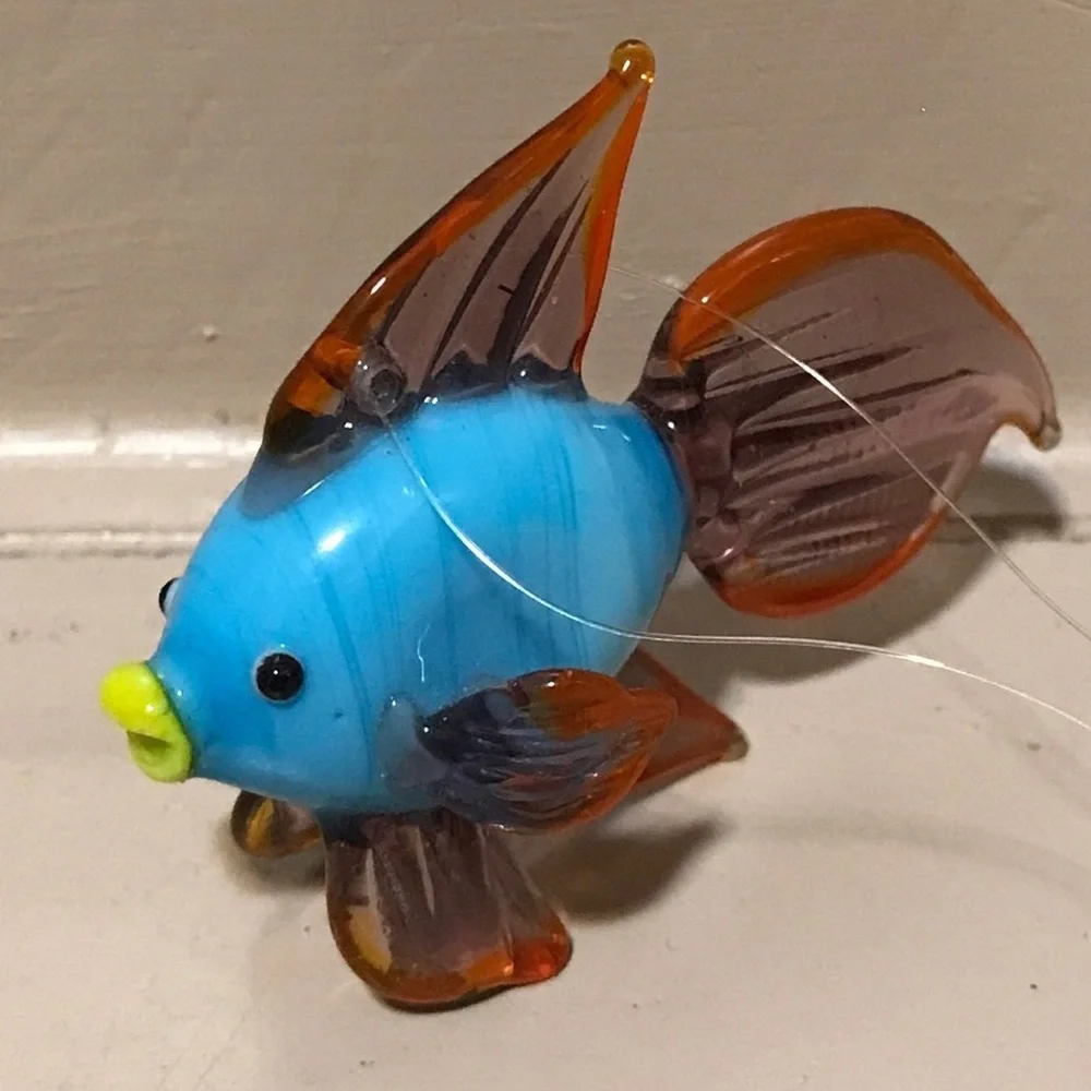 Lot of hand blown glass Beta Fishes